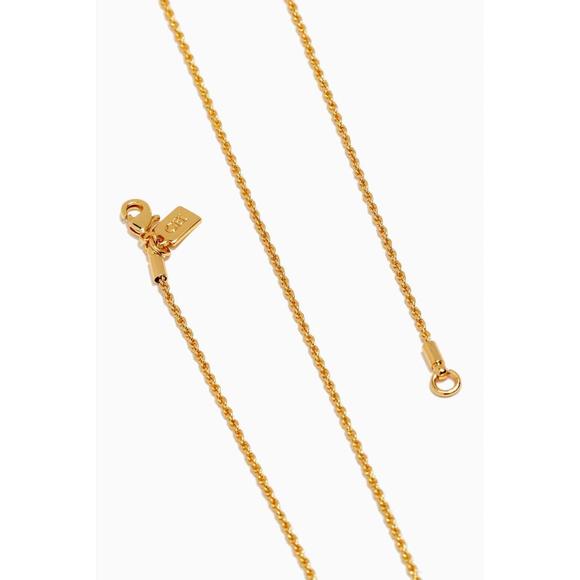 NEW CRYSTAL HAZE double rope chain necklace in gold - Picture 7 of 7